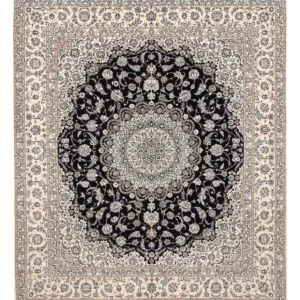 Persisk teppe - Nain - Premium - 306 x 254 cm - mørkeblå