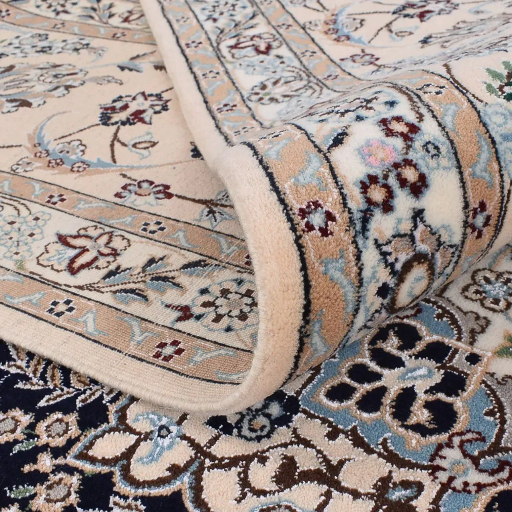 Persisk teppe - Nain - Premium - 306 x 254 cm - mørkeblå