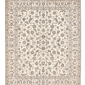 Persisk teppe - Nain - Premium - 307 x 255 cm - hvit