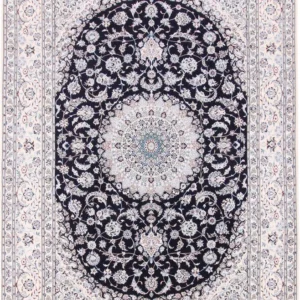 Persisk teppe - Nain - Premium - 309 x 206 cm - mørkeblå