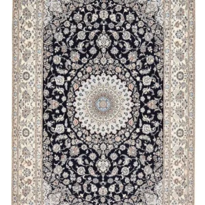 Persisk teppe - Nain - Premium - 313 x 213 cm - mørkeblå