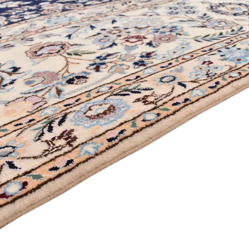 Persisk teppe - Nain - Premium - 313 x 213 cm - mørkeblå