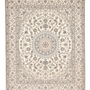Persisk teppe - Nain - Premium - 313 x 251 cm - hvit