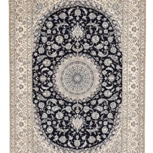 Persisk teppe - Nain - Premium - 317 x 212 cm - mørkeblå