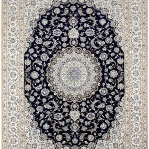 Persisk teppe - Nain - Premium - 360 x 250 cm - mørkeblå