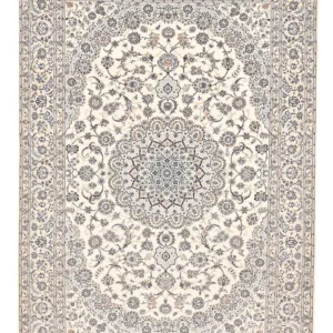 Persisk teppe - Nain - Premium - 368 x 255 cm - hvit