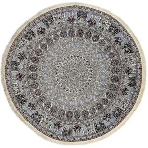 Persisk teppe - Nain - Premium rundt - 250 x 250 cm - beige