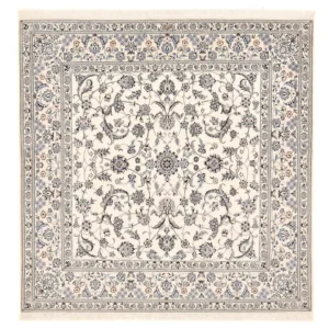 Persisk teppe - Nain - Premium square - 212 x 212 cm - hvit