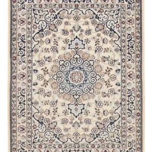 Persisk teppe - Nain - Royal - 105 x 81 cm - lysegrå