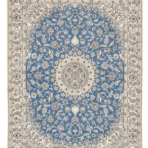 Persisk teppe - Nain - Royal - 201 x 149 cm - lyseblå