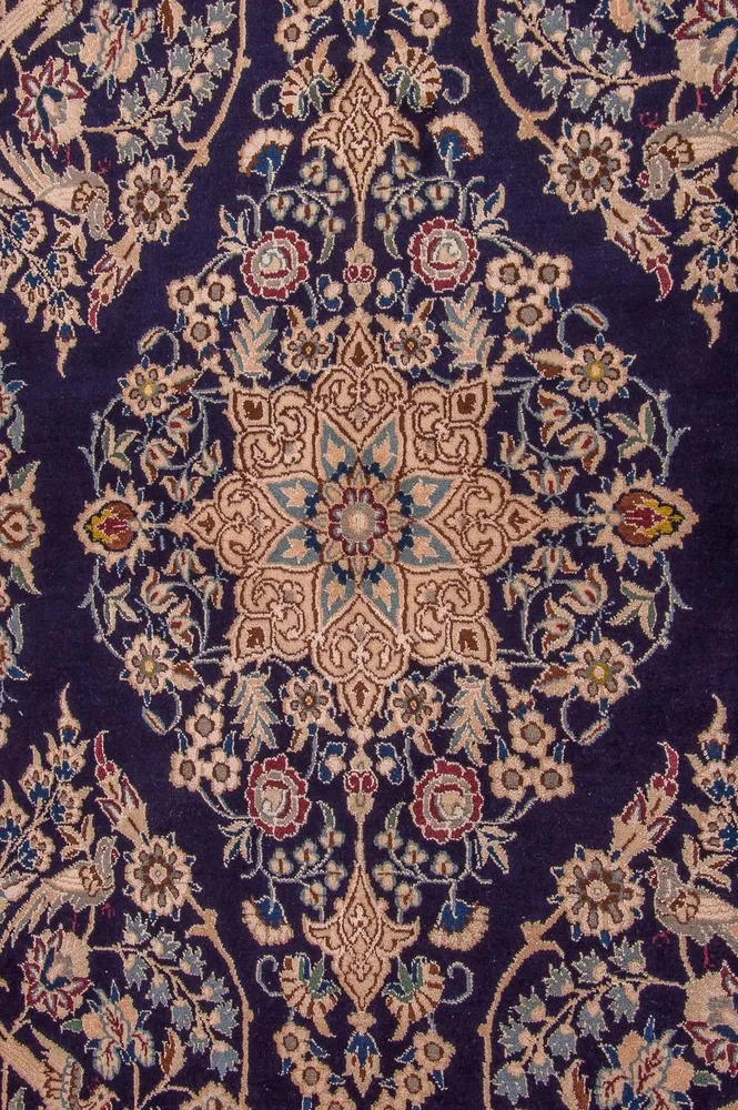 Persisk teppe - Nain - Royal - 204 x 130 cm - mørkeblå
