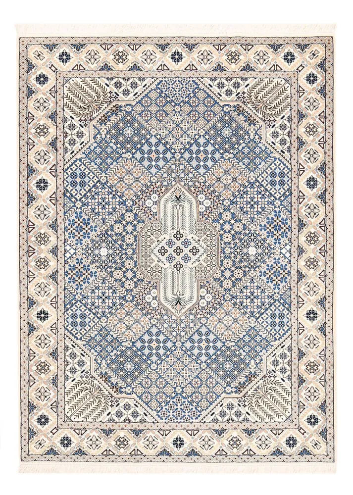 Persisk teppe - Nain - Royal - 219 x 155 cm - lyseblå