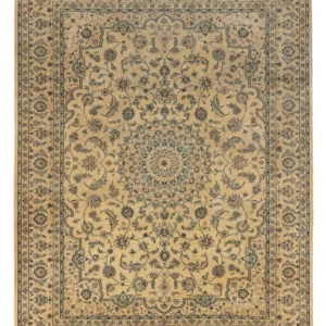 Persisk teppe - Nain - Royal - 344 x 250 cm - lysebrun