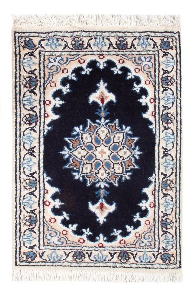 Persisk teppe - Nain - Royal - 60 x 40 cm - mørkeblå