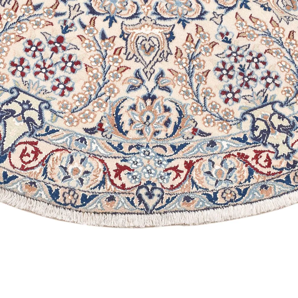 Persisk teppe - Nain - Royal rundt - 136 x 136 cm - grå