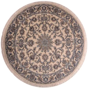 Persisk teppe - Nain - Royal rundt - 150 x 150 cm - beige
