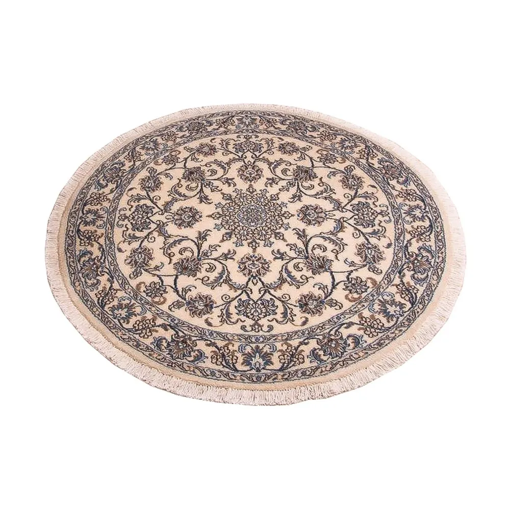 Persisk teppe - Nain - Royal rundt - 150 x 150 cm - beige
