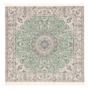 Persisk teppe - Nain - Royal square - 152 x 149 cm - lysegrønn