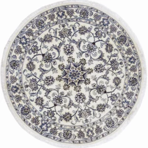 Persisk teppe - Nain rundt - 150 x 150 cm - krem