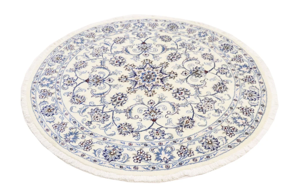 Persisk teppe - Nain rundt - 150 x 150 cm - krem