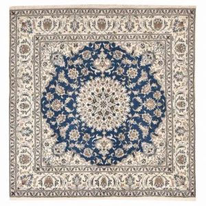 Persisk teppe - Nain square - 202 x 195 cm - blå