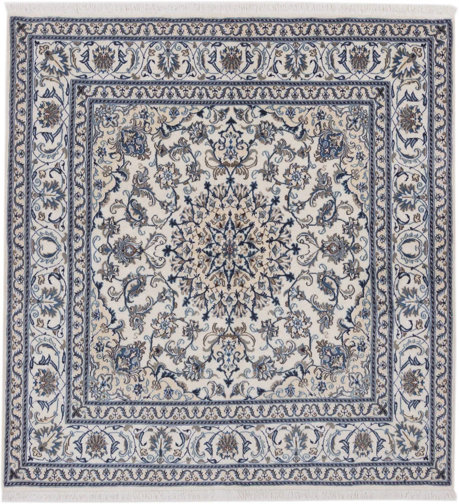 Persisk teppe - Nain square - 207 x 193 cm - krem