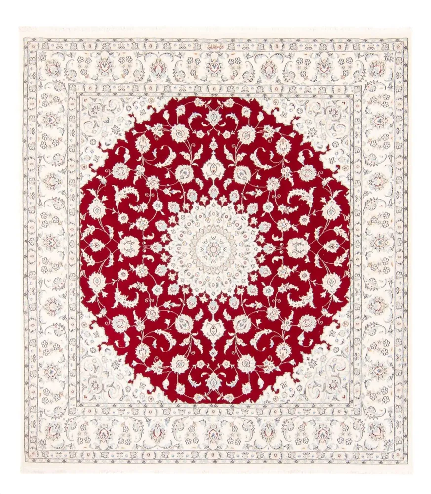 Persisk teppe - Nain square - 210 x 194 cm - rød
