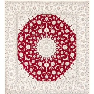 Persisk teppe - Nain square - 210 x 194 cm - rød