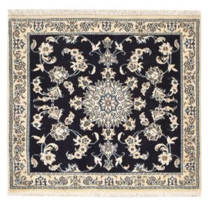 Persisk teppe - Nain square - 90 x 97 cm - mørkeblå