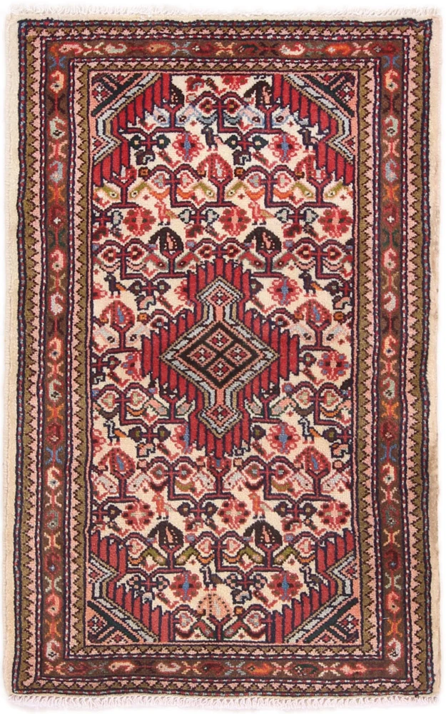 Persisk teppe - Nomadisk - 100 x 60 cm - flerfarget