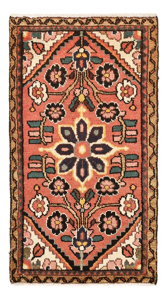 Persisk teppe - Nomadisk - 100 x 54 cm - lys rød