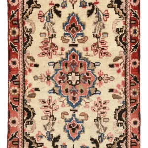 Persisk teppe - Nomadisk - 101 x 56 cm - lys beige
