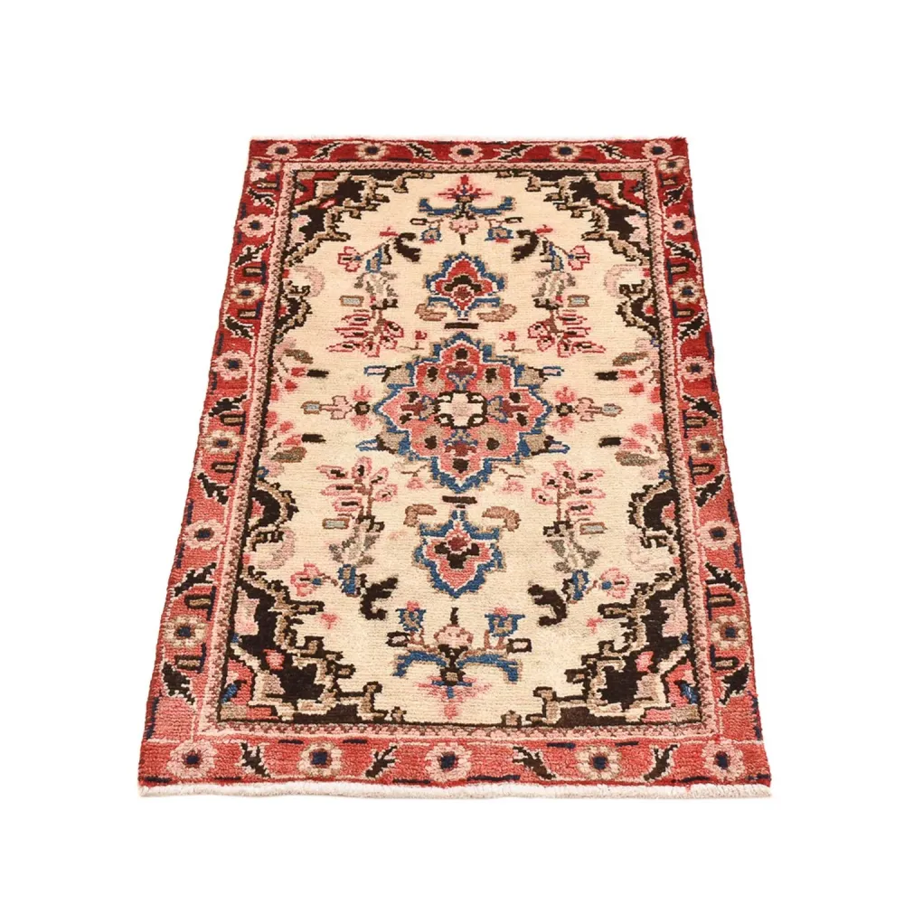 Persisk teppe - Nomadisk - 101 x 56 cm - lys beige
