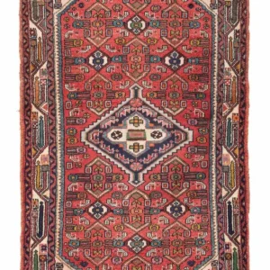Persisk teppe - Nomadisk - 103 x 83 cm - rød