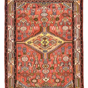 Persisk teppe - Nomadisk - 105 x 80 cm - rød