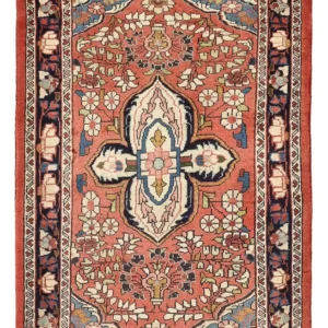 Persisk teppe - Nomadisk - 107 x 71 cm - lys rød