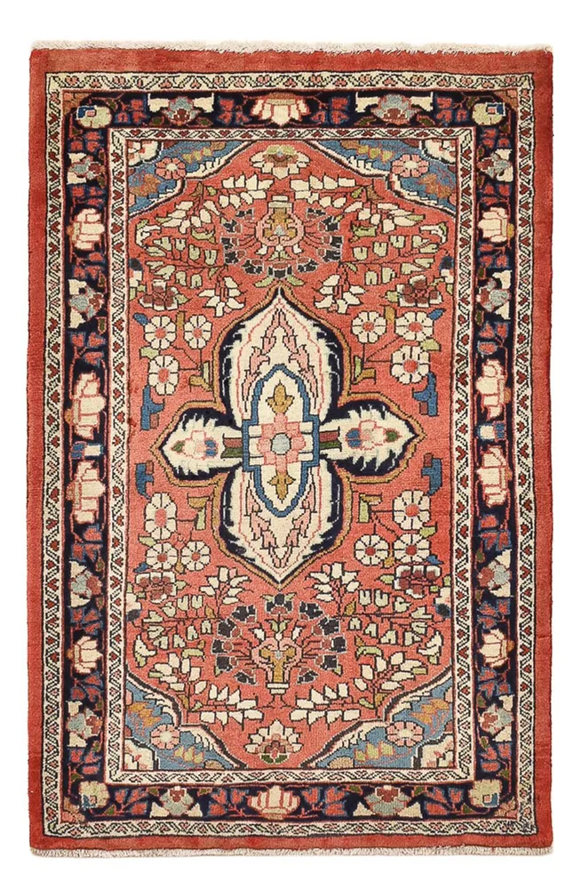 Persisk teppe - Nomadisk - 107 x 71 cm - lys rød
