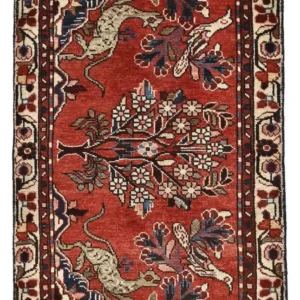 Persisk teppe - Nomadisk - 108 x 67 cm - rød