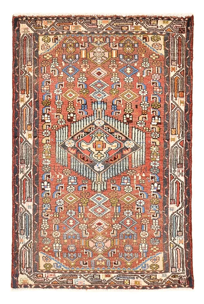 Persisk teppe - Nomadisk - 110 x 74 cm - flerfarget