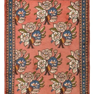 Persisk teppe - Nomadisk - 110 x 79 cm - lys rød