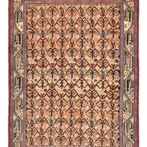 Persisk teppe - Nomadisk - 112 x 78 cm - lys rød