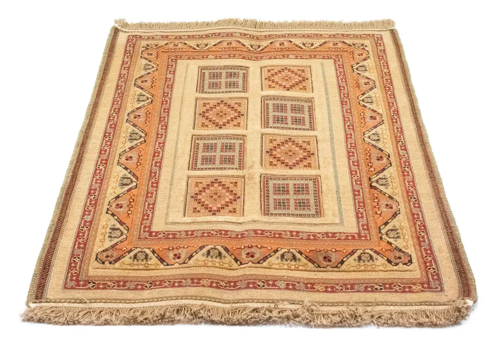 Persisk teppe - Nomadisk - 114 x 80 cm - flerfarget