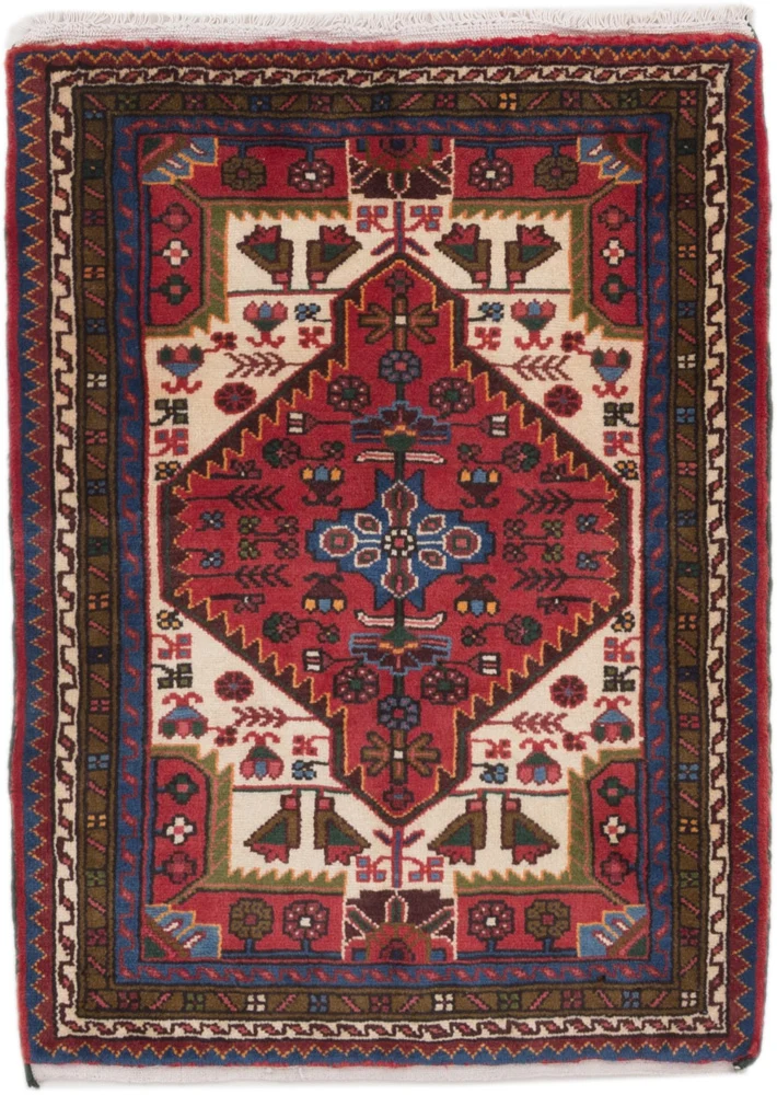 Persisk teppe - Nomadisk - 115 x 85 cm - rød