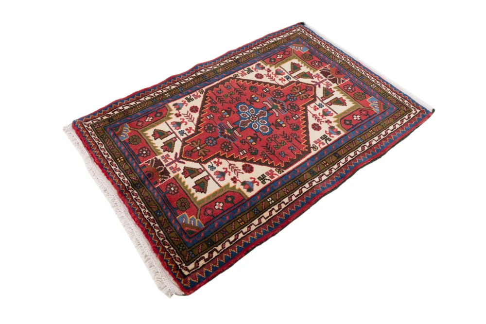 Persisk teppe - Nomadisk - 115 x 85 cm - rød