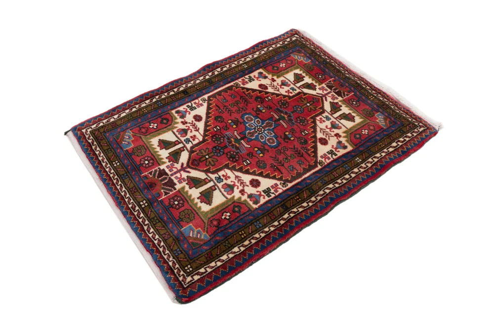 Persisk teppe - Nomadisk - 115 x 85 cm - rød