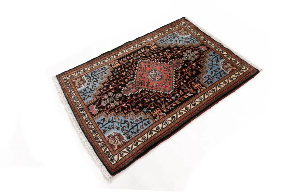 Persisk teppe - Nomadisk - 115 x 80 cm - flerfarget