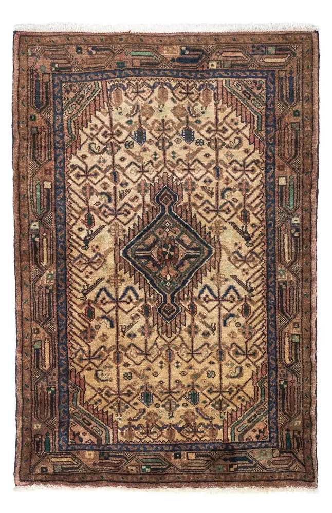 Persisk teppe - Nomadisk - 118 x 79 cm - lysebrun