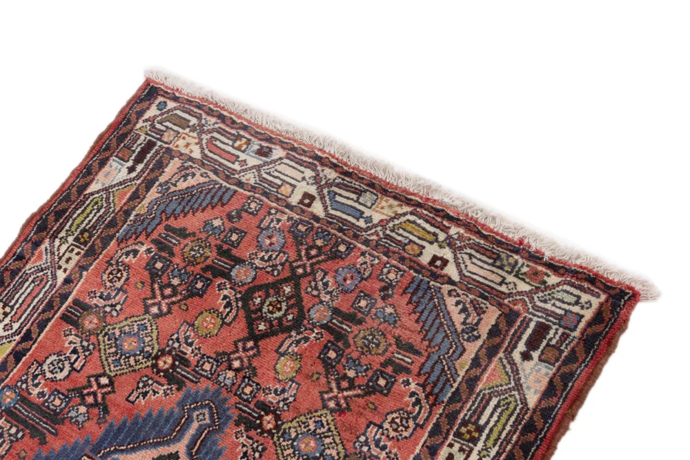 Persisk teppe - Nomadisk - 118 x 78 cm - mørk rød