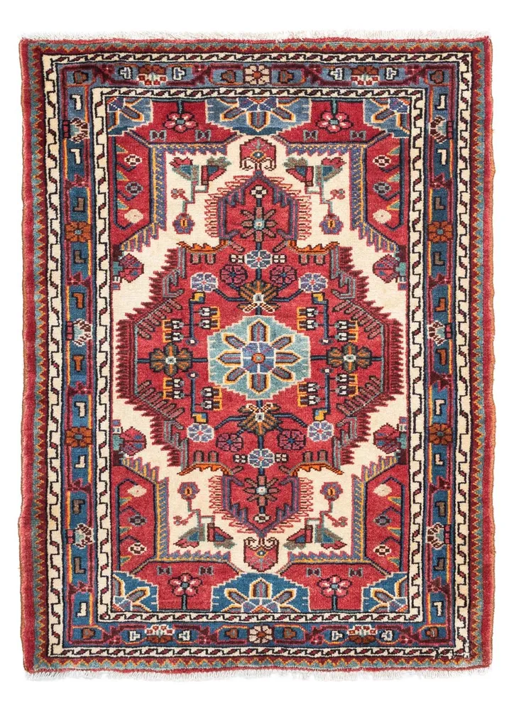 Persisk teppe - Nomadisk - 120 x 85 cm - rød