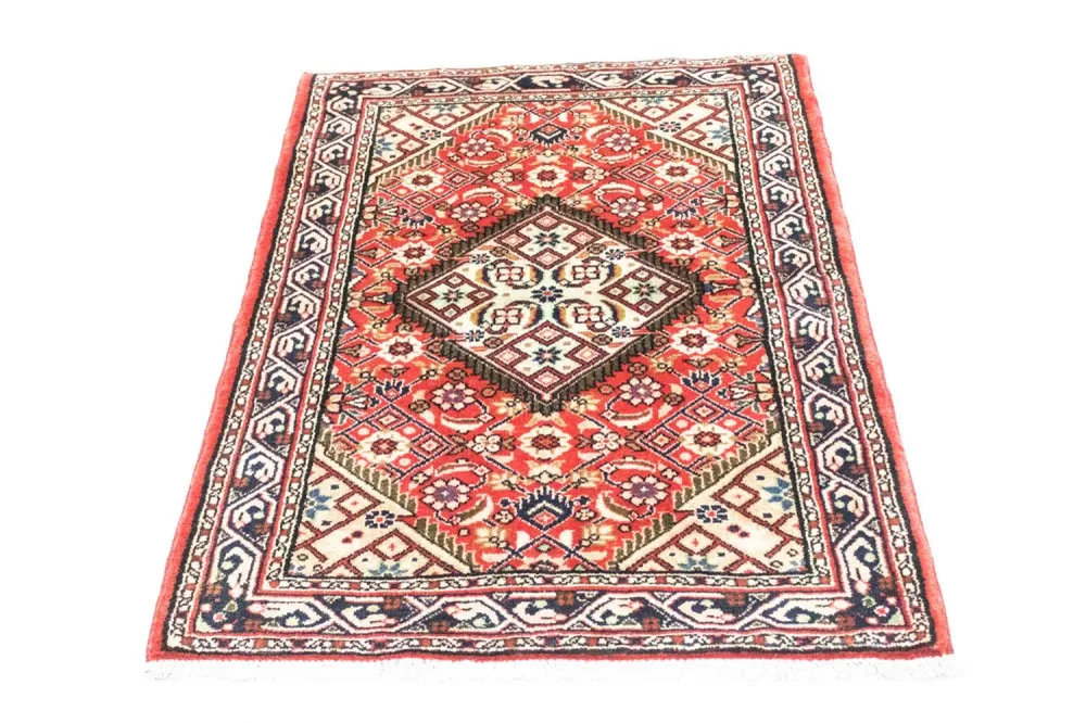 Persisk teppe - Nomadisk - 120 x 83 cm - rød